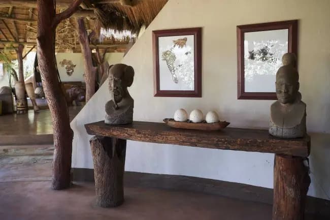 Interior Decor with African Sculptures